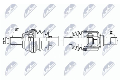 ПОЛУОСЬ NTY NPW-FR-079