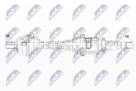 ПОЛУОСЬ NTY NPW-FR-080