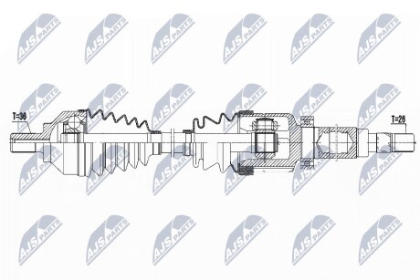 ПОЛУОСЬ NTY NPW-FR-082 (фото 1)