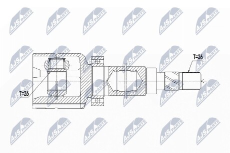 ШАРНИР РАВНЫХ УГЛОВЫХ СКОРОСТЕЙ NTY NPW-FR-083