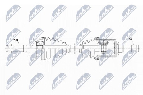 ПОЛУОСЬ NTY NPW-FR-088