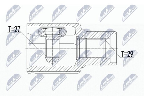 ШРУС внутренний правый Ford Ranger NTY NPWFR089