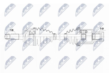 ПОЛУОСЬ NTY NPW-FR-090