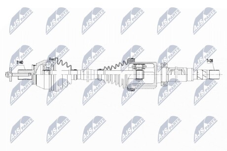 ПОЛУОСЬ NTY NPW-FR-094