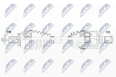 ПОЛУОСЬ NTY NPW-FR-096