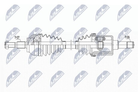 ПОЛУОСЬ NTY NPW-FR-101