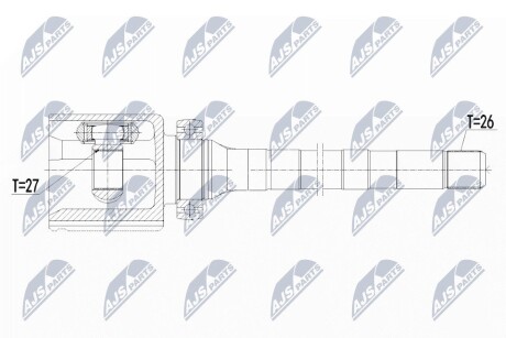 ШАРНИР РАВНЫХ УГЛОВЫХ СКОРОСТЕЙ NTY NPW-FR-108