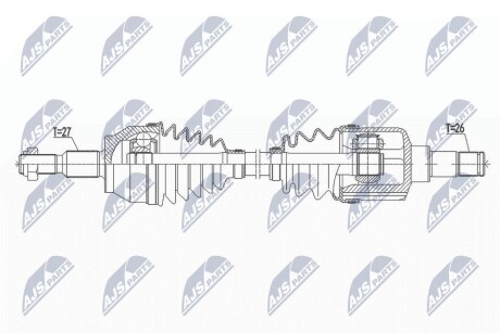 ПОЛУОСЬ NTY NPW-FR-109