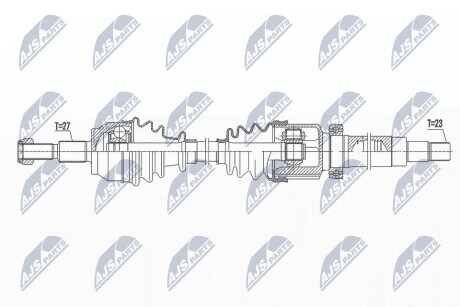 ПОЛУОСЬ NTY NPW-FR-111