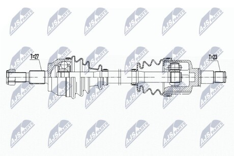 ПОЛУОСЬ NTY NPW-FR-121