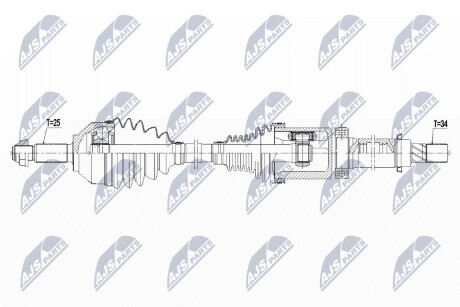 ПОЛУОСЬ NTY NPW-FR-127