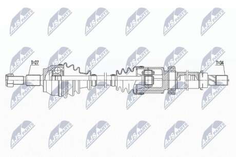 ПОЛУОСЬ NTY NPW-FR-141