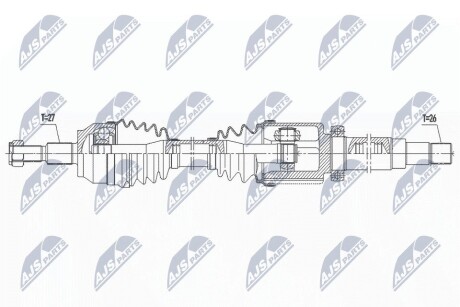 ПОЛУОСЬ NTY NPW-FR-163