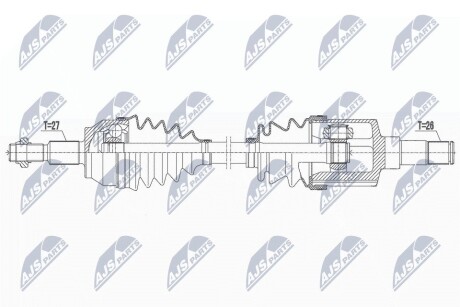 ПОЛУОСЬ NTY NPW-FR-164