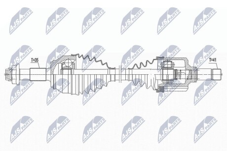 ПОЛУОСЬ NTY NPW-FT-037