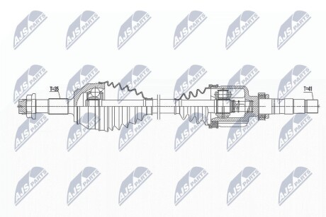 ПОЛУОСЬ NTY NPW-FT-039