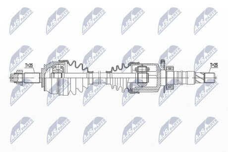 ПОЛУОСЬ NTY NPW-FT-045