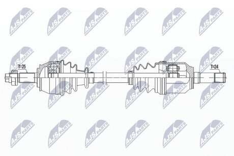 ПОЛУОСЬ NTY NPW-FT-047