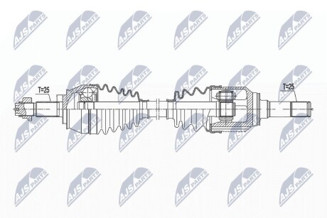 ПОЛУОСЬ NTY NPW-FT-049