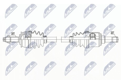 ПОЛУОСЬ NTY NPW-FT-060 (фото 1)