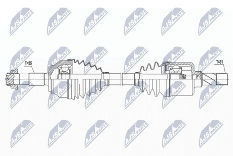 ПОЛУОСЬ NTY NPW-FT-065