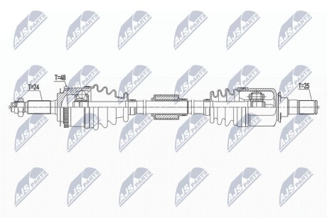 ПОЛУОСЬ NTY NPW-HY-551 (фото 1)