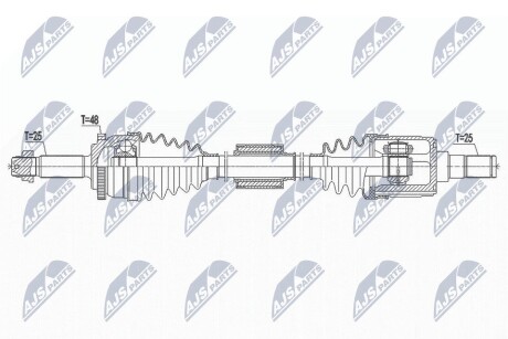 ПОЛУОСЬ NTY NPW-HY-553