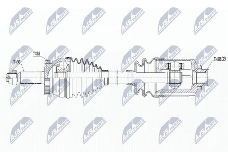 ПОЛУОСЬ NTY NPW-HY-563