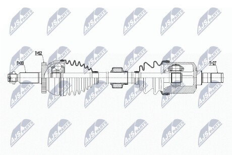 ПОЛУОСЬ NTY NPW-HY-565