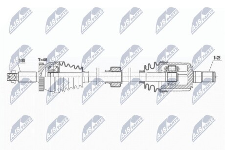 ПОЛУОСЬ NTY NPW-HY-577