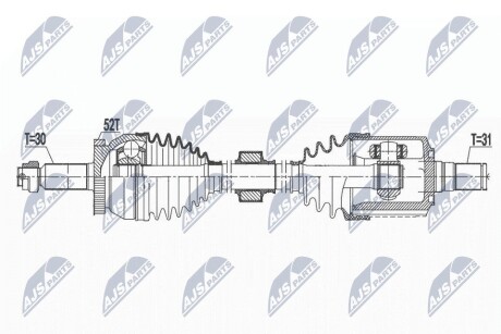 ПОЛУОСЬ NTY NPW-HY-581