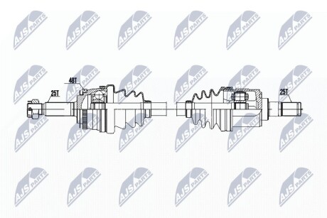 ПОЛУОСЬ NTY NPW-HY-603