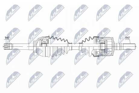 ПОЛУОСЬ NTY NPW-IS-005