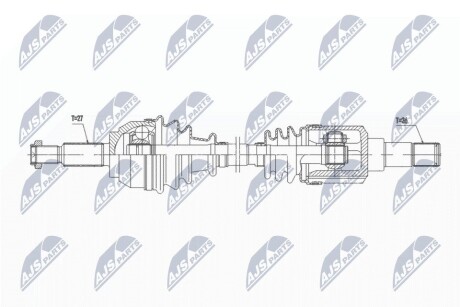 ПОЛУОСЬ NTY NPW-JG-002