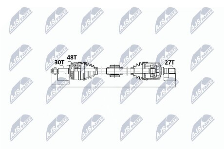 ПОЛУОСЬ NTY NPW-KA-327