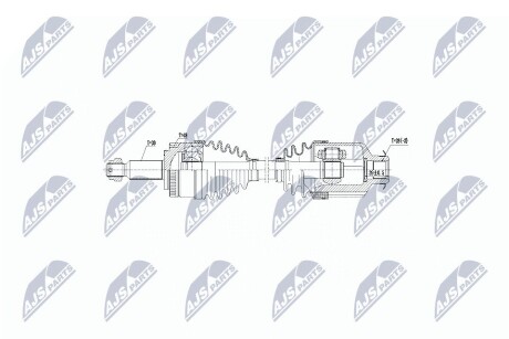 ПОЛУОСЬ NTY NPW-KA-342 (фото 1)