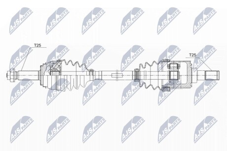 ПОЛУОСЬ NTY NPW-KA-356