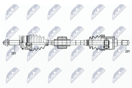 ПОЛУОСЬ NTY NPW-KA-358