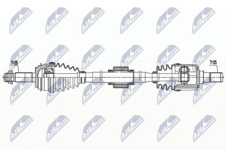 ПОЛУОСЬ NTY NPW-KA-398