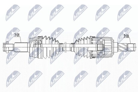 ПОЛУОСЬ NTY NPW-LR-025