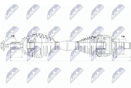 ПОЛУОСЬ NTY NPW-ME-046