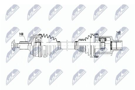 ПОЛУОСЬ NTY NPW-ME-062