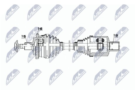 ПОЛУОСЬ NTY NPW-ME-073