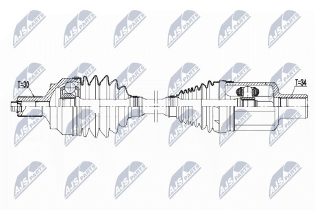 ПОЛУОСЬ NTY NPW-ME-102