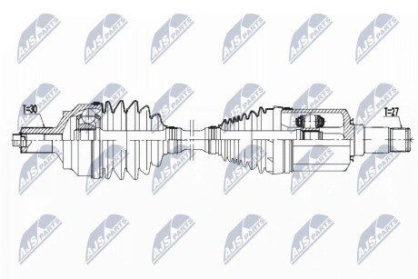 ПОЛУОСЬ NTY NPW-ME-104