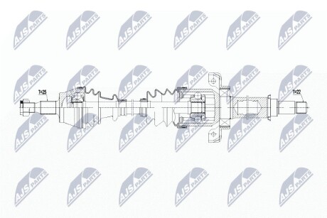 ПОЛУОСЬ NTY NPW-ME-108