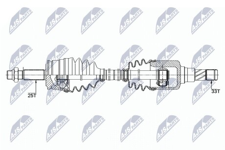 ПОЛУОСЬ NTY NPW-ME-118 (фото 1)