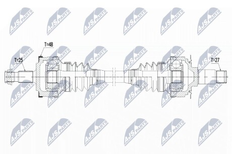 ПОЛУОСЬ NTY NPW-ME-140