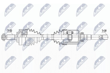 ПОЛУОСЬ NTY NPW-ME-152