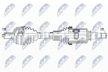 ПОЛУОСЬ NTY NPW-ME-154